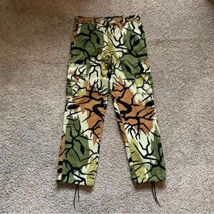 VTG 80s Predator Camouflage Cargo Hunting Pants Size Large 36x32 Green USA Made